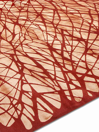 Dresden Orange Hand-Knotted Rug