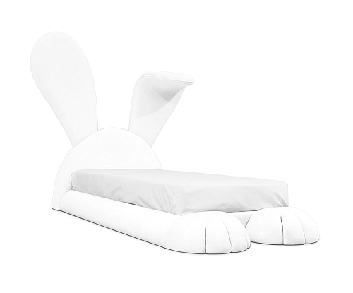 Cozy Rabbit White Bed