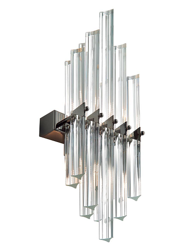 Vela Dark Nickel Trihedron Wall Sconce