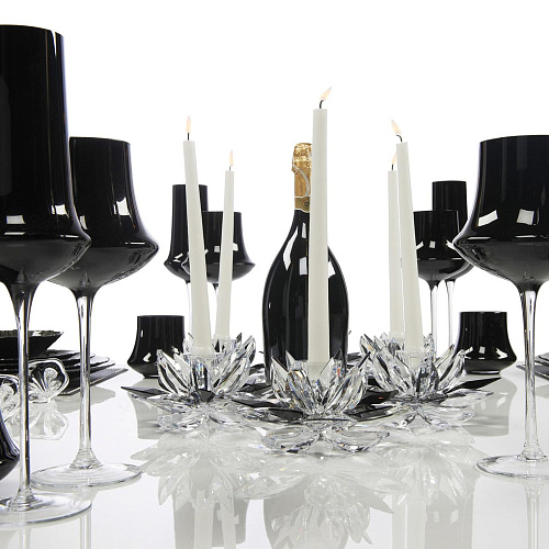 Lotus Crystal Candle Holder