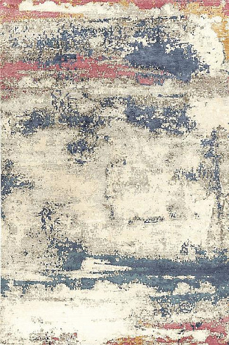 Hand-Knotted Abstract Multi Rug
