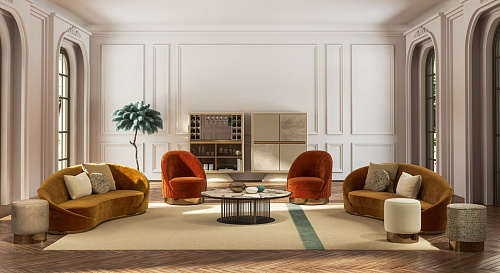 Wavy Curved Sofa