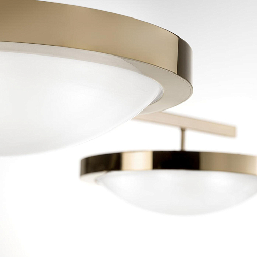 Ceiling Light with Marble Effect Discs