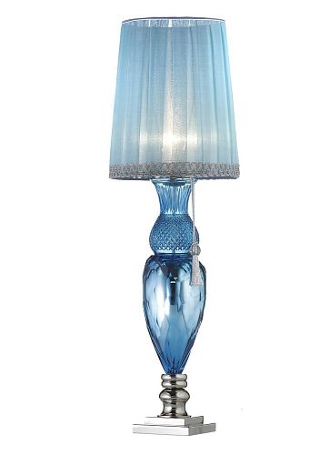 Blue Florentine Crystal Table Lamp