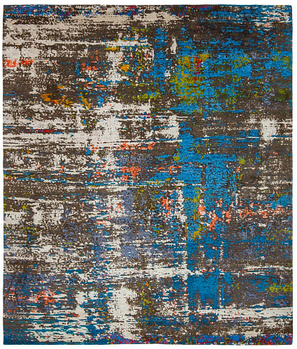 Artwork 18 Multicolor Blue Rug