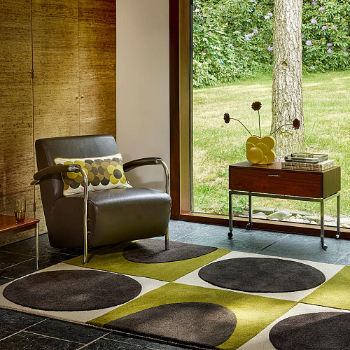 Spot Square Walnut/Lichen 157907 Rug