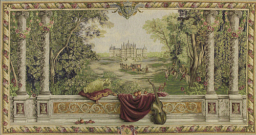 Greenery at the Castle (Large) Tapestry