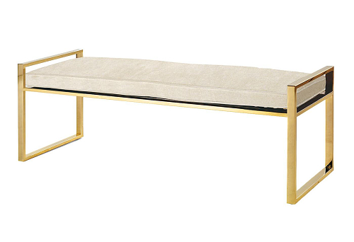 Luxe Brass Bench