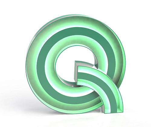 Illuminated Alphabet Q