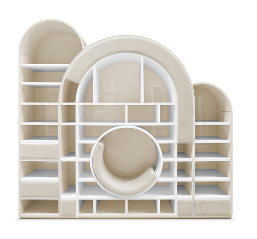 Sugar Rush Beige Children's Bookcase