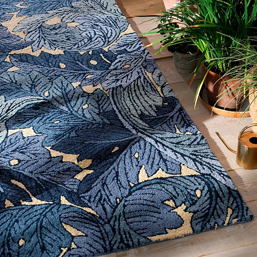 Acanthus Indigo Outdoor Rug
