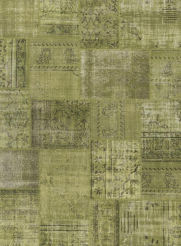 Lemon Green Patchwork Rug