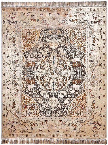 Gold Luxury Hand-Knotted Rug