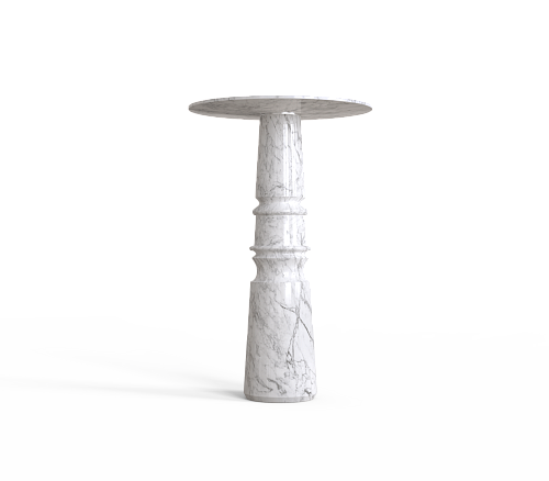 Obsidian White Bar Table