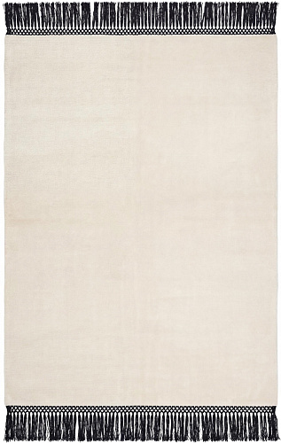 Minimal Fringe Ivory Rug