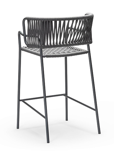 Klot Grey Outdoor Bar Stool