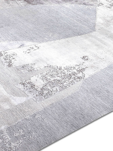 Snow Silver Hand-Woven Rug