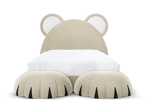 Teddy Dream Cream Bed