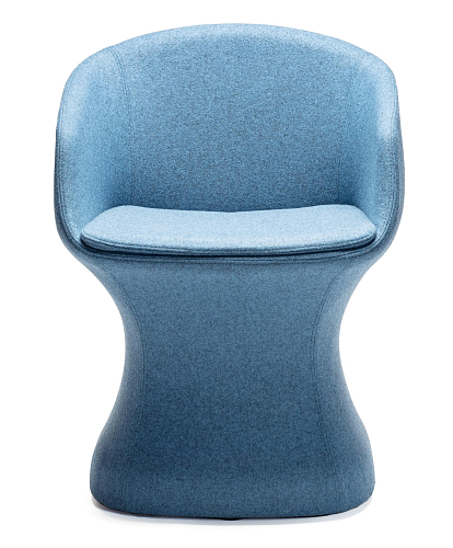 So-Pretty Blue Curved Chair