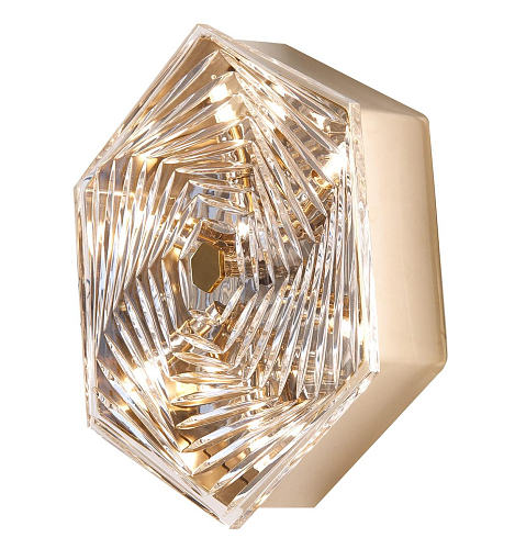 Hexagonal Crystal Wall Light