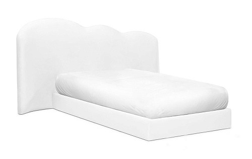 Fluffy Sky White Bed