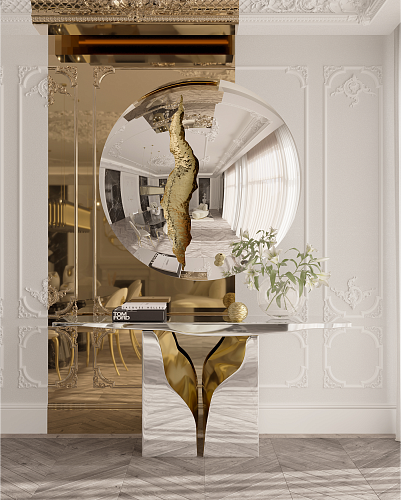 Luminous Halo Mirror