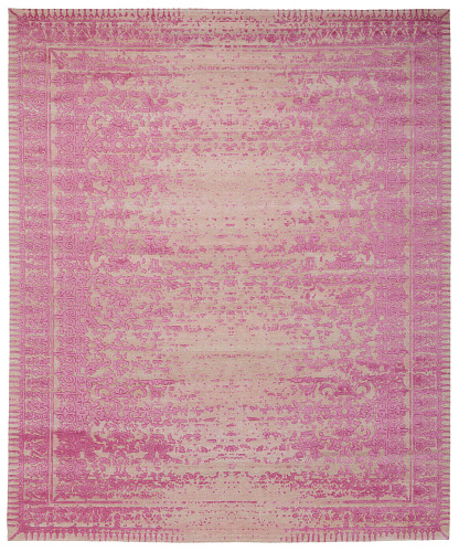 Ferrara Stomped Reverse Pink Rug