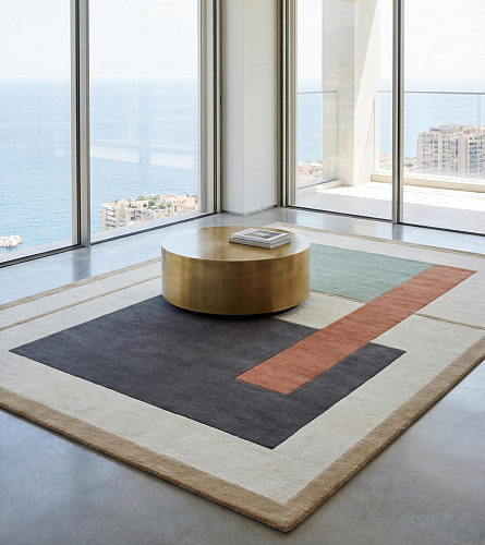 Geometric Block Forest Rug
