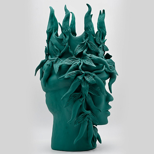 Dark Green Moor's Italian Sculpture