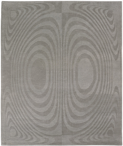 Op Art Grey Rug