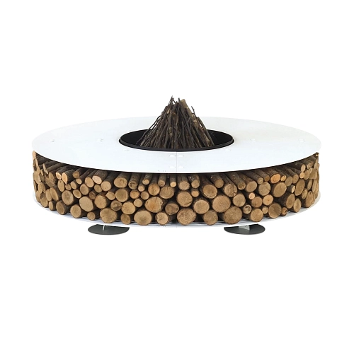 Zero Steel White Fire Pit