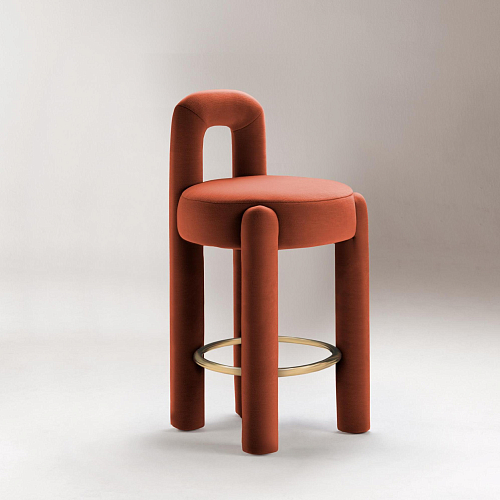 Marlon Red Bar Stool