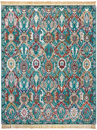 KavaBagh Green Handmade Luxury Rug