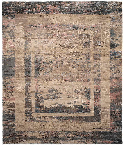 Artwork 27 Triple Border Reverse Chrome Rug