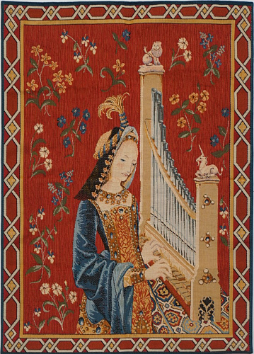 The Hearing with Border Tapestry