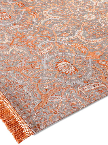 Heriz Copper Luxury Hand-Knotted Rug