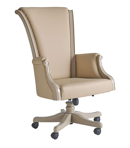 Beige Swivel Office Chair