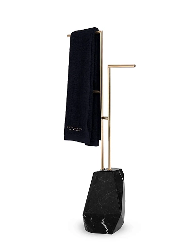 Brilliance Black Towel Rail