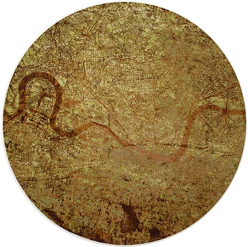 Green Meadows 9320 Round Rug