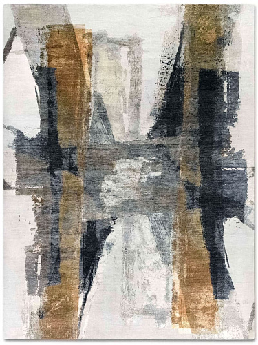 Green Rust Hand-Woven Rug