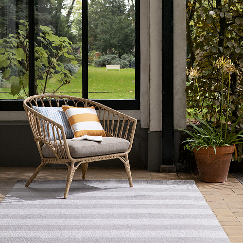 LA Lille Dove Grey Outdoor Rug