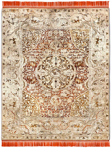 Gold Luxury Hand-Knotted Rug