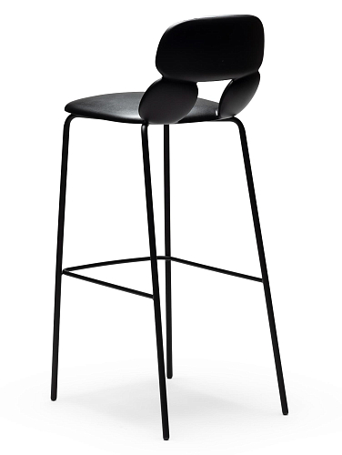 Nube Black Bar Stool