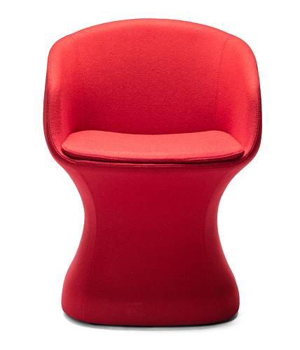 So-Pretty Red Curved Chair