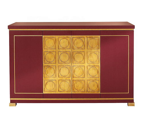 Gold Leaf Sideboard with Lacquer Detail