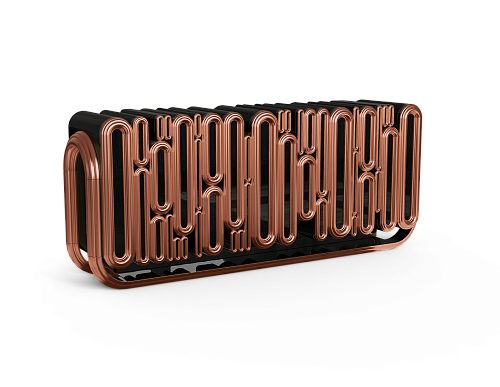 Ellipse Copper Designer Sideboard
