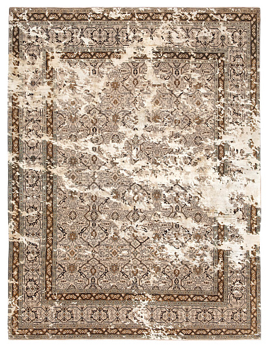 Tabriz Lexington Sky Camelgrey Silvergrey Silk Rug
