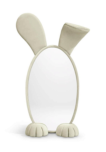 Rabbit Wonderland Beige Mirror
