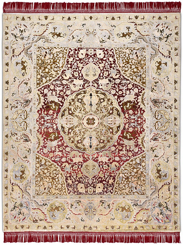 Gold Luxury Hand-Knotted Rug