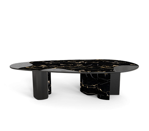 Athena Portoro Marble & Onyx Table